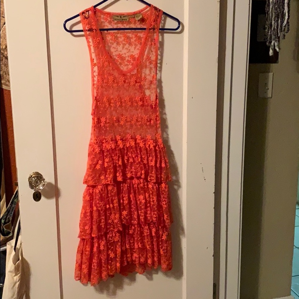 Coral pink R Cinco Ranch dress